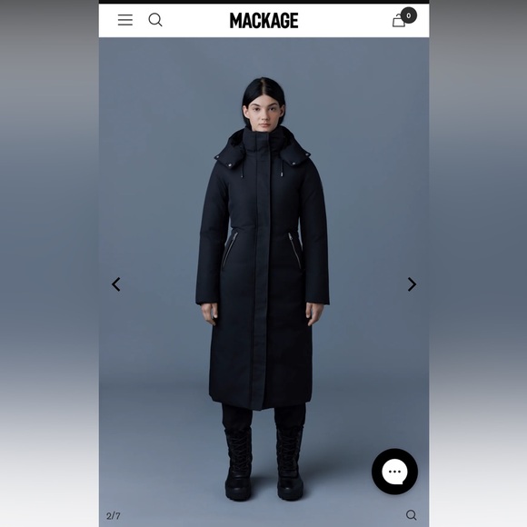 Long Mackage Kelsie Parka-BRAND NEW with tags- medium - Picture 11 of 16